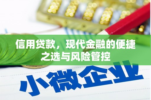 广灵信用贷款，现代金融的便捷之选与风险管控