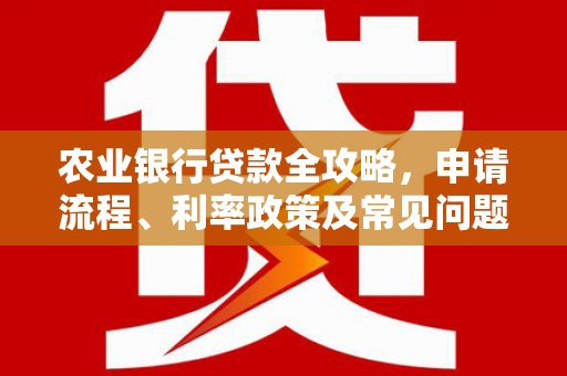 广灵农业银行贷款全攻略，申请流程、利率政策及常见问题解析