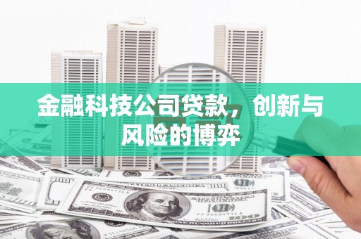 广灵金融科技公司贷款，创新与风险的博弈