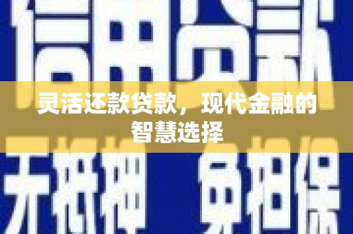 广灵灵活还款贷款，现代金融的智慧选择