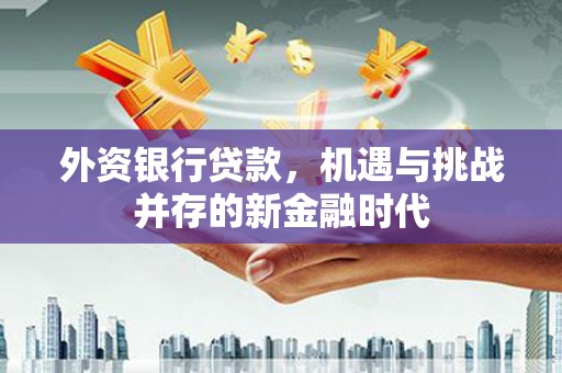 广灵外资银行贷款，机遇与挑战并存的新金融时代
