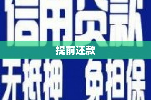 广灵提前还款