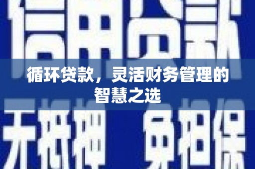 广灵循环贷款，灵活财务管理的智慧之选