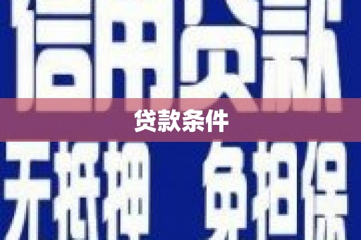 广灵贷款条件