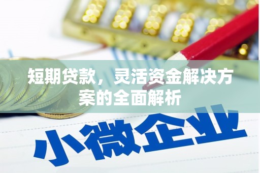 广灵短期贷款，灵活资金解决方案的全面解析