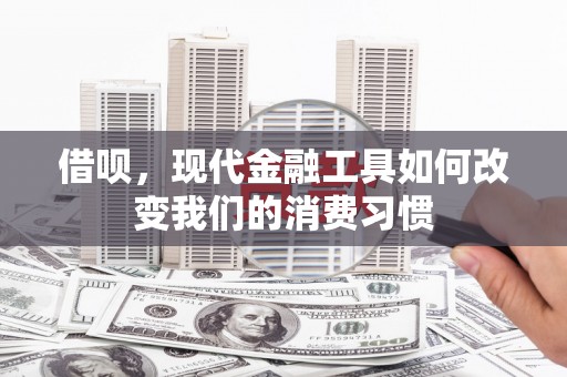 广灵借呗，现代金融工具如何改变我们的消费习惯