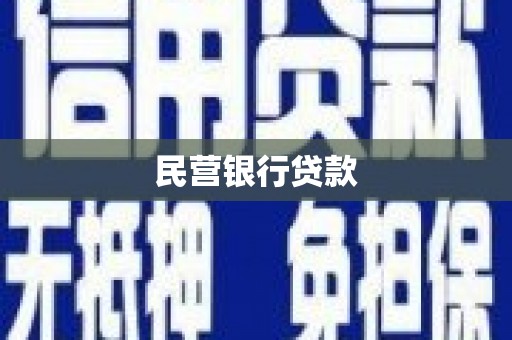 广灵民营银行贷款