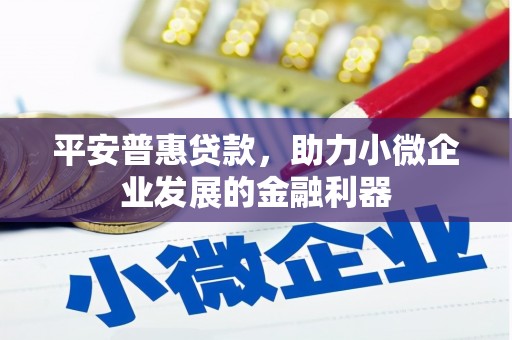 广灵平安普惠贷款，助力小微企业发展的金融利器
