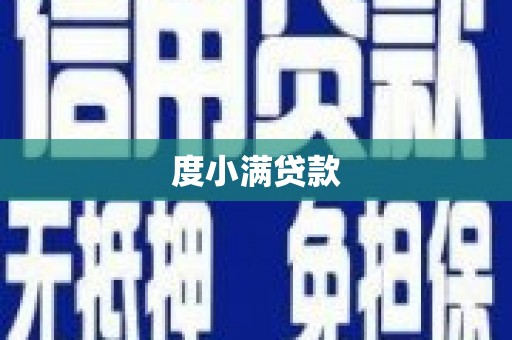 广灵度小满贷款