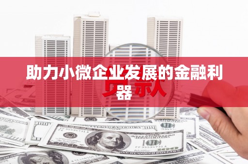 广灵助力小微企业发展的金融利器