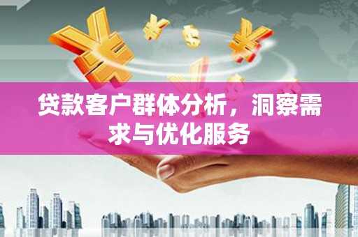 广灵贷款客户群体分析，洞察需求与优化服务